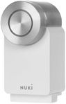 Nuki Smart Lock Pro (4th Generation), Smart Door Lock with WiFi and Mat for Remote Access, Electronic Door Lock Makes Smartphone Key with Battery Power Pack, White