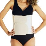Belly Bandit Luxe Postpartum Belly Wrap - Post Pregnancy Belly Band with Five Levels of Targeted Compression for the Perfect Cinch - Postpartum Essentials, Nude, X-Large