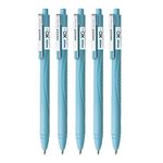 Hauser Germany Xo 20 Retractable Ball Pen Box Pack | 0.7 Mm Tip Size | Comfortable Grip With Smudge Free Writing | Smooth, Sturdy & Refillable Pen | Blue Ink, Pack Of 5