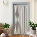 NICETOWN Faux Linen Door Curtain fo