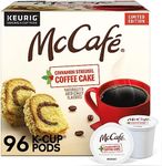 McCafe Cinnamon Streusel Coffee Cake Coffee, Keurig Single Serve K-Cup Pods, 96 Count (4 Packs of 24)