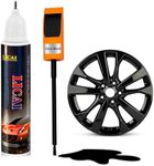 Gloss Black Rim Touch Up Paint, Car Wheel Scratch Repair Touch Up Paint Pen, Quick And Easy Wheel Scratch Repair, Universal Color Black Wheel Paint (Gloss Black)