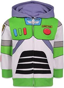 Disney Pixar Toy Story Buzz Lightyear Toddler Boys Fleece iTalk Zip Up Hoodie Singing Sound Chip Green 3T