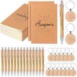 Beautywen 15 Sets Thank You Notebooks Inspirational Employee Appreciation Gifts Bulk Thank You Ballpoint Pens Thank You Employees Keyring for Coworkers Staff Teacher Team Volunteer Social Worker