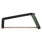 AGAWA - BOREAL21-21 Inch Folding Saw with All-Purpose Saw Blade - Camping Gear for Hiking, Fishing, Hunting, Bushcraft & Survival Kit (Black Frame/Green Handle) Proudly Canadian