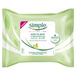 Simple Kind to Skin - Facial Wipes for sensitive skin with Glycerin, Vitamin E,and Vitamin B5 -25 Count (Pack of 6)