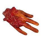 CLISPEED Scary Fake Severed Hand Halloween Decorations Bloody Broken Body Parts Tricky Prank Props Realistic Human Hands Fake Body Parts for Haunted House Halloween Decor Party