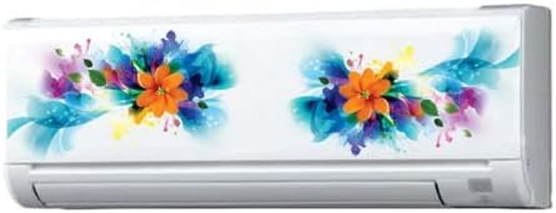 Wall Attraction Abstract Floral AC Sticker for Home air Conditioner Art Size - Standard AX08