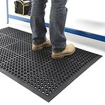 BiGDUG Rubber Workplace Mat Indoor 0.9 x 1.5 Metre Anti-Fatigue Heavy Duty Mats Factory Workshop