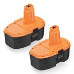 Powerextra 3800mAh 18V Battery Replacement for Dewalt DC9096 DC9098 DE9039 DE9095 DE9096 DE9098 DW9095 DW9096 DW9098 DE9503 Cordless Power Tools (2 Pack)