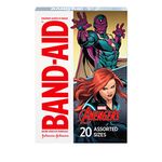 Band-Aid Brand Adhesive Bandages for Minor Cuts, Marvel Avengers Characters, Assorted Sizes, 20 ct