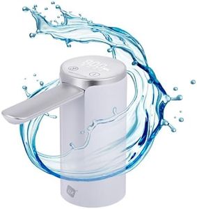 NK Water Dispenser with LED Display - Automatic, 4 Dispensing Volumes 200/600/800 ml/Continuous, 1200 mAh, Touch Control, 1.5L, 5.7L, 10L, 11.3L, 15L, 18.9L Bottles & Carafes - Colour White