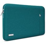 TECOOL 15.6 Inch Laptop Sleeve Protective Laptop Case 15.6 Inch for 15 15.6" HP Lenovo ThinkPad IdeaPad Dell Acer Asus Notebook Chromebook,Water-resistant Computer Case Laptop Bag with Pockets,Teal