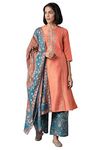 Aurelia Women's Rayon Blend Kurta, Pants & Dupatta (21AUAS12602-702296_Bud_2XL)