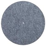 Felt Turntable Platter Mat LP Slip Mat Audiophile 3mm thick Slipmat for LP Vinyl Record (Gray)