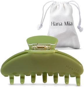 Luxury Green Claw Clip for Women | Our Large 4 Inch Hair Clip Creates Beautiful Half Ups, Secure Updos & Chic Daily Styles | Premium Acetate Claw with Secure Hold & Snag Free Teeth for Easy Styling