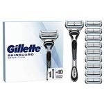 Gillette SkinGuard Sensitive Men’s Razor, Shaving Razor for Men with Skin Irritation, 1 Handle, 10 Blade Refills