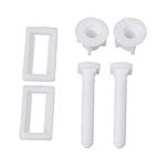 Pvc Screw Hinges Set For Wall Hung And One Piece Western Toilet Commode Seat Cover (38Mm*23Mm, white)