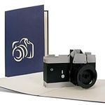 Happy Birthday card greetings for photographer, Pop up card camera, photographer present voucher cards, birthday present for him and her, best wishes card 3d photo camera, T14