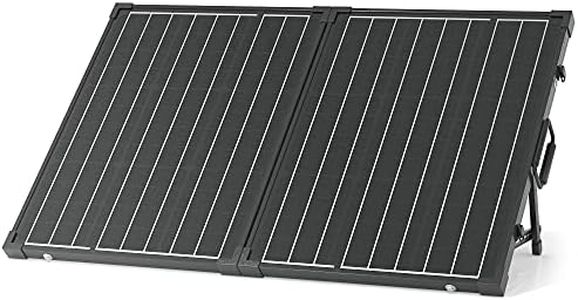 ACOPOWER UV11007GD 100W Foldable Solar Panel Kit, 12V Battery and Generator Ready Suitcase with Charge Controller