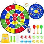 Toy Sports Dart Games, 22pcs Kids Double Sided Dart Board, Indoor Outdoor Party Games Toys Gifts for 5 6 7 8 9 Year Old Boys Girls & Adult