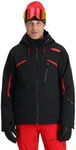 Spider 38SA075324 / LEADER Men's Thermal Ski Jacket (EXO SHIELD: Moisture Permeability, 4-Way Stretch) Outerwear, Black, M