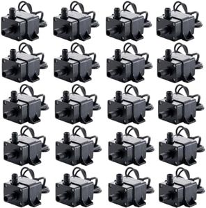 20-Piece Micro Brushless Water Pump Set,240L/H 12V DC 4.2W,3M Head Ultra-Quiet for Pools,Aquariums & Fish Tanks​