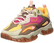 FILA Women's RAY Tracer TR2 wmn Sneaker, Golden Cream-Carmine, 5 UK