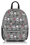 Fast Forward Nightmare Before Christmas Backpack for Men, Women, Unisex | Cute PU Leather 10" Jack Skellington Mini Backpack Purse Shoulder Purse | Jack and Sally Bag and Jack and Sally Accessories,