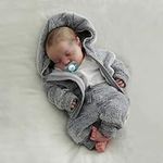 Lifelike Reborn Baby Dolls Boy - 17 inches Realistic Newborn Baby Dolls - Real Life Baby Doll Baby Boy with Feeding Kit Gift Box for Kids Age 3+