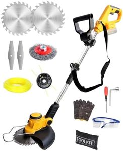 Electric Weed Wacker Compatible with DEWALT 20V MAX Battery (Yellow)