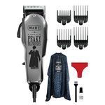 Wahl and Peaky Blinders Professional Hair Clipper and Cape, Pro Haircutting Kit, Clippers for Bulk Hair Removal, Taper Fade, Adjustable Lever, Corded, Lightweight, Barbers Supplies