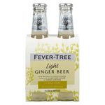 Fever-Tree Refreshingly Light Ginger Beer: 200 mL x 4 bottles