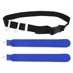 DONGKER Flag Football Belts,PVC Adjustable Football Waist Belt 2 Flags Release Buckle for Youth and Adults Training Equipment