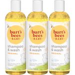 Burt's Bees Baby Bee Shampoo and Wash Tear Free 12 Ounce Bottles (Pack of 3)