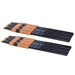 Vaisoeny Drum Sticks, 5A Drumsticks Lacquered Classic Hard Maple Wood, 6 Pair Drumsticks for Kids and Adult, Professional Musical Instrument Percussion Accessories (Black)