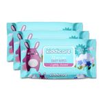 Kiddicare Lightly Scented Baby Wipes, Soft Cleansing Baby Wipes, Wipes for Baby's, Extra Soft & Tick, No Alcohol, Vitamin E, Travel Pack, 216 Wipes (Pack of 3)