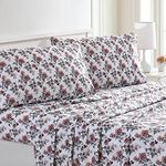 Modern Threads Printed 3-Piece Sheet Set Rose Bloom Twin