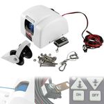 Electric Windlass, Marine Windlass, Saltwater Boat Windlass Kit w/Wireless Remote Control, Anchor Weights Up to 25 lbs, Heavy Duty Traction Winches