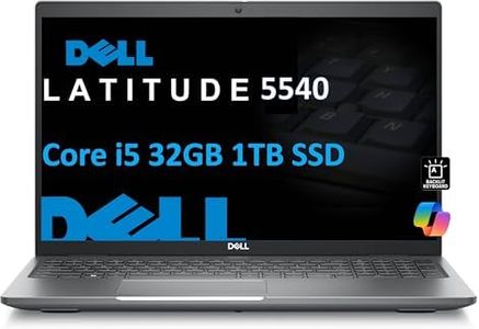 Dell Latitude 5540 5000 Business Laptop (15.6" FHD, Intel 10-Core i5-1345U vPro (> i7-1255U), 32GB RAM, 1TB SSD), Backlit, 1080p FHD IR Webcam, 2 x Thunderbolt 4, Ethernet, Win 11 Pro w/AI Copilot