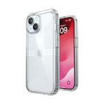 Speck Clear iPhone 15 Case - Slim, Drop Protection, Grip - for iPhone 15, iPhone 14 & iPhone 13 - Scratch Resistant, Anti-Yellowing, 6.1 Inch Phone Case - GemShell Grip Clear