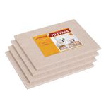 Furniture Pads for Hardwood Floors – Self-Adhesive Felt Pads Chair Leg Floor Protectors Pack of 4 – Cut To Size Non Slip Pad Sheets for Tiles – Non Scratch Floor Protectors – 150mm x 110mm - BEIGE