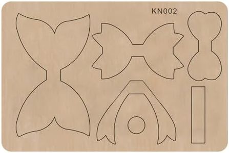 Create Beautiful Bowknots with Okjew Cutting Die - DIY Handmade Gifts Die Cuts for Scrapbooking - Compatible for Sizzi Big Shot Die Cutting Machine - Wood Board and Alloy Steel Blade (002 Wood)