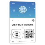 Social Review Tap Card | Review QR Code | Contactless Review Card | NFC Tap Card | Unlimited Use NFC Card (1-Website Card)