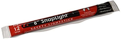 Cyalume SnapLight Red Light Sticks – 6 Inch Industrial Grade, High Intensity Glow Sticks with 12 Hour Duration (Pack of 30)