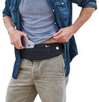 The Belt of Orion Survival Gear Travel Running Belt Waist Fanny Pack Hands Free Way to Carry Sanitizer, Face Mask, Phone, Passport, Keys, ID, Money & Everyday Essentials (Travel 9"x4")