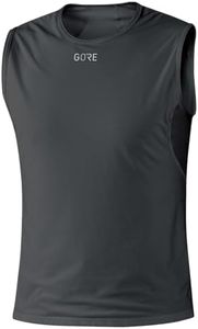 GORE WEAR Men's M Gore Windstopper Base Layer Sleeveless Shirt, Black