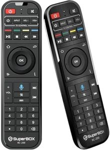 Original with Sup.er Bo.x RC-200 Remote Control 1 Pack with Voice Command for S.6 M.ax, S.6 Ul.tra, S.5 M.ax, S.5 P.ro, Elite Pr.o+, Elite Ul.tra