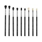 Sigma Beauty Deluxe Blending Brush Set – Professional Grade Eyeshadow Brush Set with 9 Full Size Blending Brushes Featuring Extra Soft Fibers for Precise, Controlled, & All-Over Eyeshadow Blending