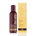 He-Shi Express Liquid Tan Instant Fake Tan Liquid, Medium – Express Fake Tan Lotion - Quick Dry Formula with No False Tan Smell - Vegan & Cruelty Free - Medium Bronzing Glow (150ml)